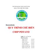 Quy trình chế biến chip potato