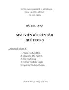 Sinh viên với biển đảo quê hương