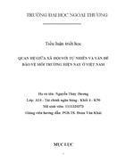 Tiểu luận triết Quan hệ giữa xã hội với tự nhiên và vấn đề bảo vệ môi trường hiện nay ở việt nam