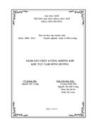 Giám sát chất lượng không khí khu vực nam sông hương