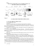 Khái quát về truyền và xử lý tín hiệu trong các hệ thống thông tin viễn thông