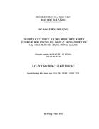 Nghiên cứu thiết kế mô hình điều khiển turbine hơi trong dự án tận dụng nhiệt dư tại nhà máy xi măng Sông Gianh