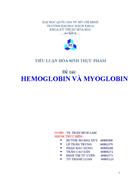 Myoglobin và hemoglobin kèm ppt báo cáo