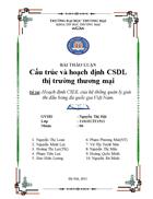 Hoạch định CSDL hệ thống quản lý giải thi đấu bóng đá quốc gia