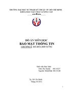 Đồ án môn học bảo mật thông tin mã hóa đối xứng Bản dịch full từ Cryptography and Network Security