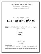 Bài tập bất động sản Phân tích những đặc trưng cơ bản của thị trường bất động sản ở nước ta hiện nay