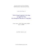 Tính vị chủng trong hành vi tiêu dùng của người Việt Nam đối với hàng hóa Nhật Bản và Trung Quốc