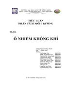 Ônhiễm không khí và tác hại của nó