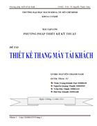 Thiết kế thang máy tải khách