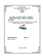 So sánh đối chiếu uyển ngữ diễn đạt cái chết trong tiếng việt và tiếng anh