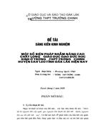 Một số biện pháp chỉ đạo nhằm nâng cao chất lượng giáo dục đạo đức học sinh ở trường THPT Trường Chinh huyện EaH Leo tỉnh Đăk Lăk trong giai đoạn hiện