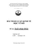 Thực trạng tình hình xuất nhập khẩu của Việt Nam năm 2009 Các biện pháp mà chính phủ đã thực hiện để cải thiện tình hình xuất nhập khẩu của Viêt Nam