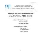 Quản lí nhà hàng