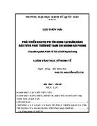 Phát triển dịch vụ phi tín dụng tại Ngân hàng Đầu tư và Phát triển Việt Nam chi nhánh Hải Phòng