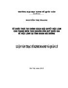 Tổ chức thực thi chính sách giải quyết việc làm cho thanh niên theo nguồn vốn quỹ quốc gia về việc làm tại Tỉnh đoàn Hải Dương