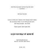 Tăng cường huy động vốn nhằm thực hiện dự án khai thác và tuyển quặng sắt mỏ Thạch Khê – Hà Tĩnh