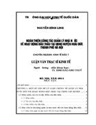 Hoàn thiện công tác quản lý nhà nước về hoạt động đấu thầu tại UBND huyện Hoài Đức, thành phố Hà Nội