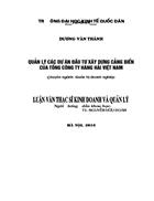 Quản lý các dự án đầu tư xây dựng cảng biển của Tổng công ty Hàng hải Việt Nam