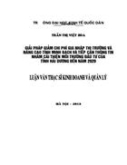 Giải pháp giảm Chi phí gia nhập thị trường và nâng cao Tính minh bạch trong tiếp cận thông tin nhằm cải thiện môi trường đầu tư của tỉnh Hải Dương đến 2020