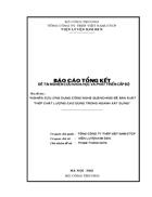 Nghiên cứu ứng dụng công nghệ Quenching để sản xuất thép chất lượng cao dùng trong ngành xây dựng