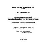 Phát triển dịch vụ bán lẻ tại Ngân hàng Đầu tư và Phát triển Việt Nam