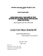 Hoàn thiện quản lý nhà nước về thuế sử dụng đất phi nông nghiệp trên địa bàn thành phố Hà Nội