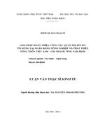 Giải pháp hoàn thiện công tác quản trị rủi ro tín dụng tại NHNo&PTNT Việt Nam- Chi nhánh tỉnh Nam Định