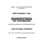 Nâng cao hiệu quả tài trợ dự án tại Chi nhánh Sở giao dịch 1 Ngân hàng Đầu tư và Phát triển Việt Nam