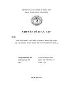 Giải pháp nâng cao hiệu quả hoạt động tín dụng tại chi nhánh ngân hàng thương mại cổ phần công thương Sơn La