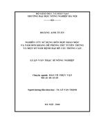 Nghiên cứu sử dụng hỗn hợp thảo mộc và nấm đối kháng để phòng trừ tuyến trùng và một số nấm bệnh hại rễ cây trồng cạn