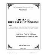 Hoàn thiên kế toán chi phí và tính giá thành sản phẩm tại Nhà máy gạch Tuynel-Tahaka