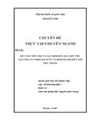 Kế toán tiêu thụ và xác định kết quả tiêu thụ tại Công ty TNHH sản xuất và kinh doanh mút - xốp Việt Thắng