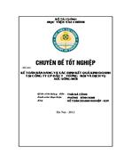 Kế toán Bán hàng và Xác định kết quả kinh doanh Tại Công ty Cp Đầu Tư thương mại và dịch vụ Sức Sống Mới