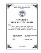 Hoàn thiện công tác đào tạo và phát triển nguồn nhân lực tại Công ty TNHH Thương Mại Hồ Thành