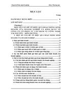 Một số giải pháp nâng cao hiệu quả hoạt động kinh doanh của Công ty Cổ phần Tư vấn Dịch vụ Công nghệ Tài nguyên - Môi trường